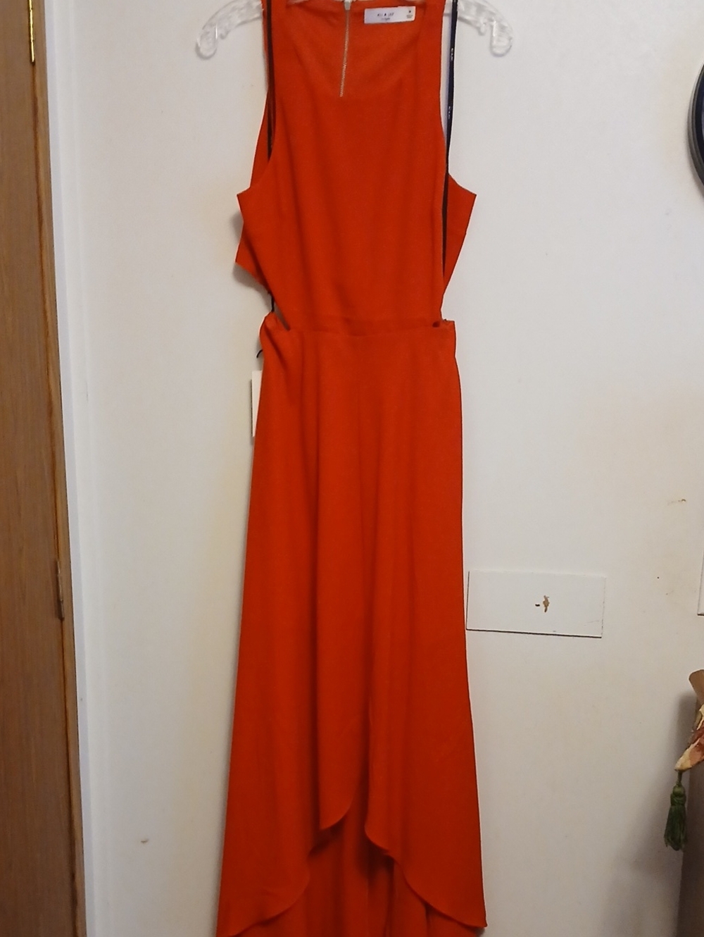 ALI & JAY Red High-Low Sleeveless Maxi Dress